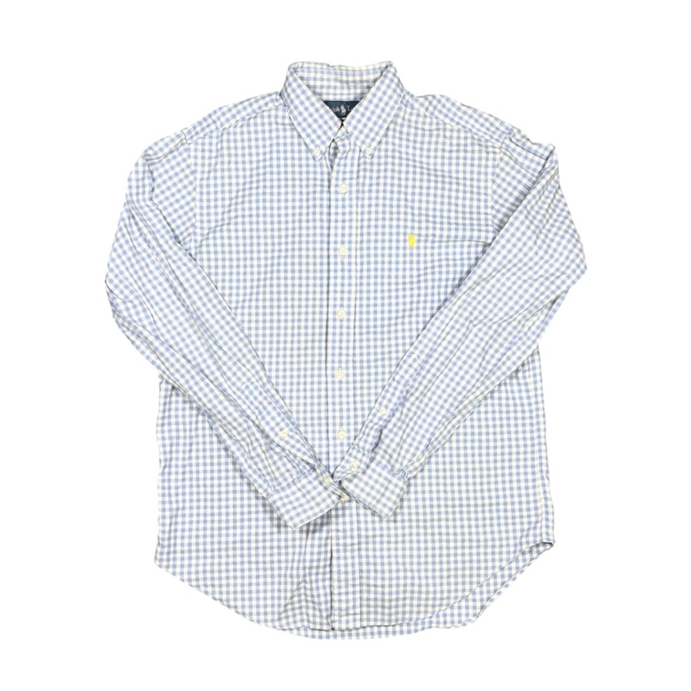 Ralph‎ Lauren Men’s Polo Button Down Dress Gingham Shirt Size M